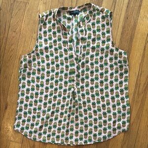 The Limited Pineapple Print Tank Top